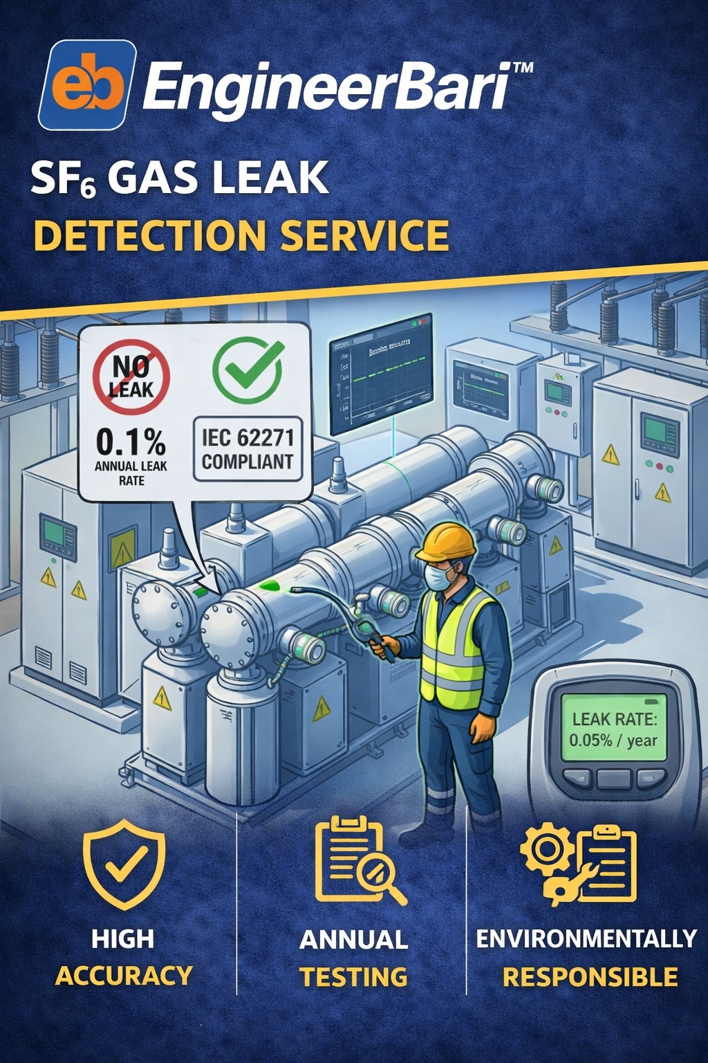 SF₆ Gas Leak Detection  Service